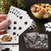 griezelige clown pokerkaarten (Insitu)