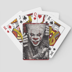 griezelige clown pokerkaarten
