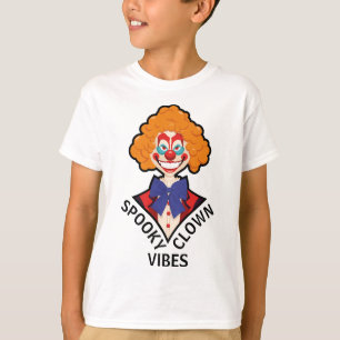 Griezelige Clown Sfeer Angstaanjagende Retro Circu T-shirt