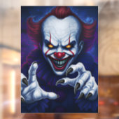 Griezelige clown-vensterstickers raamsticker (Vel 2)