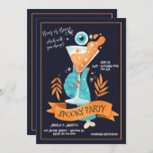 Griezelige Cocktailparty Uitnodiging (Voorkant / Achterkant)