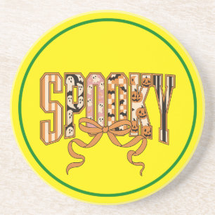 Griezelige Coquette Halloween Esthetiek-66166 Zandsteen Onderzetter