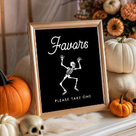 Griezelige Dansende Skelet Baby Borrel Favorieten  Poster