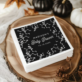 Griezelige Dansende Skeletten Baby Shower Servet