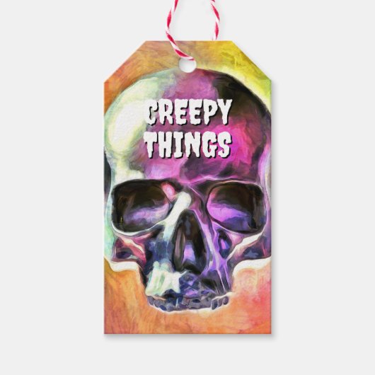Griezelige dingen. cadeaulabel (Voorkant)