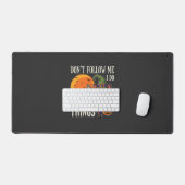 Griezelige Dingen Halloween Kat Heks Ontwerp_1 Bureaumat (Keyboard & Muis)