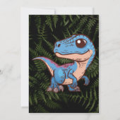 GRIEZELIGE DINOSAURUS VERJAARDAGS HALLOWEENKAART KAART (Achterkant)