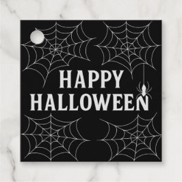 Griezelige Dranken Gelukkig Halloween Spinnenwebbe Bedankjes Labels