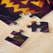 Griezelige Duitse Herdershond Halloween Heks Pompo Legpuzzel (Zijkant)