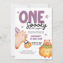 Griezelige Eén 1e verjaardag Halloween-feest Capyb