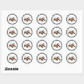 Griezelige Eén Halloween 1e Verjaardag Ronde Sticker (Vel)