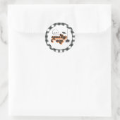 Griezelige Eén Halloween 1e Verjaardag Ronde Sticker (Tas)