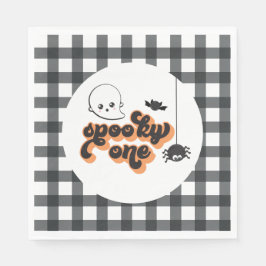 Griezelige Eén Halloween 1e Verjaardag Servet