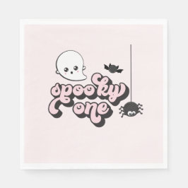 Griezelige Eén Halloween 1e Verjaardag Servet