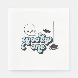 Griezelige Eén Halloween 1e Verjaardag Servet