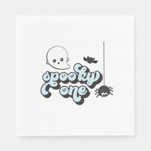 Griezelige Eén Halloween 1e Verjaardag Servet