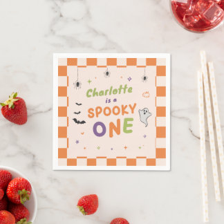 Griezelige Eén Halloween 1e Verjaardag Servetten