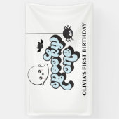 Griezelige Eén Halloween 1e Verjaardag Spandoek (Verticaal)