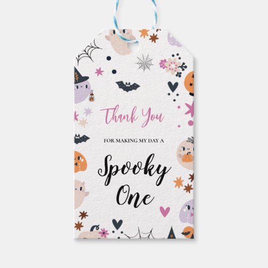 Griezelige Eén Halloween Cadeaulabel (Voorkant)