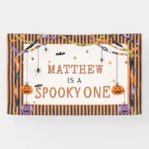 Griezelige Eén Halloween Geest 1e Verjaardagsuitno