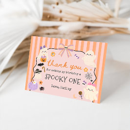Griezelige Eén Halloween Geest Verjaardag Bedankt