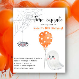Griezelige Eén Halloween Tijdcapsule 1e verjaardag Poster