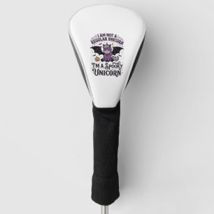 Griezelige Eenhoorn Halloween Vintage Gravure Shir Golfheadcover