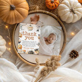 Griezelige Eerste Verjaardag Foto Bedankt Kaart