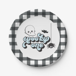 Griezelige eerste verjaardag Halloween Papieren Bordje
