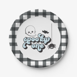 Griezelige eerste verjaardag Halloween Papieren Bordje
