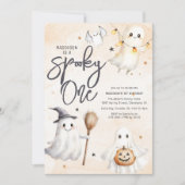 Griezelige Eerste Verjaardagsfeestje Kaart (Voorkant)