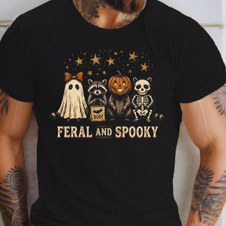 Griezelige en wilde wasbeerkostuum voor Halloween  T-shirt