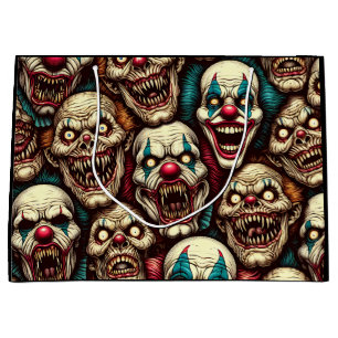 Griezelige enge clown zombie   groot cadeauzakje