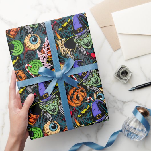 Griezelige enge Halloween spooky Cadeaupapier (Geschenken)