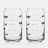 Griezelige Fantasy Gotische Drinkglas Blikvorm Glas (Rechts)