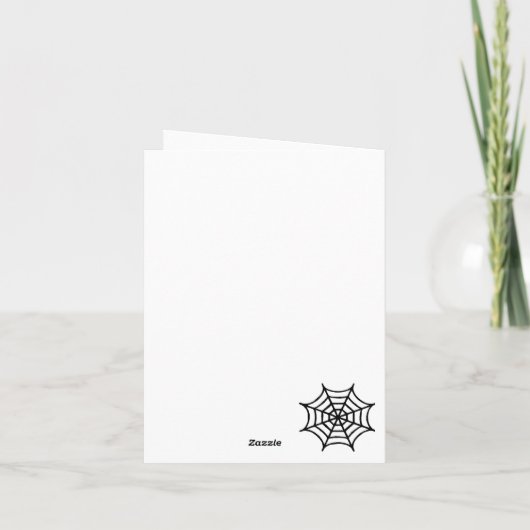 Griezelige Feest Plezier Spinnenweb (Achterkant)