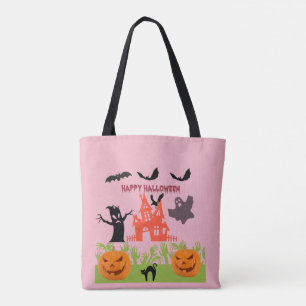 Griezelige feestvreugde tote bag