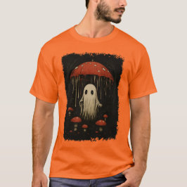 Griezelige Forest Ghost onder druipende paddenstoe T-shirt