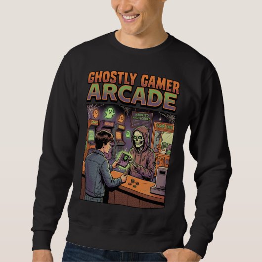 Griezelige Gamer Arcade Horror Trui (Voorkant)