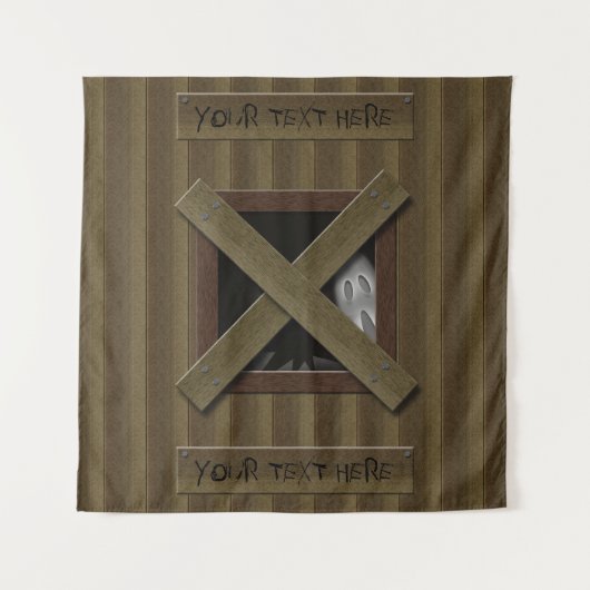 Griezelige Geest Boo Halloween Achtergrond Rekwisi Wandkleed (Voorkant)