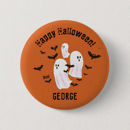Griezelige Geest Halloween Aangepaste Knop Ronde Button 5,7 Cm
