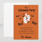 Griezelige Geest Halloween Feest Uitnodiging (Voorkant / Achterkant)