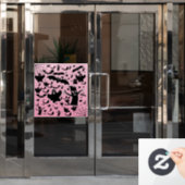 Griezelige Geest Silhouet Raam Kunst Raamsticker (Kantoordeur)