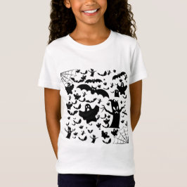 Griezelige Geest Silhouet Scene Kunst T-shirt