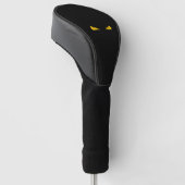 griezelige gele ogen golfheadcover (Schuin)