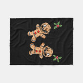 Griezelige Gengasthartjes Voor Krampus Kerstmis Go Fleece Deken (Voorkant (Horizontaal))