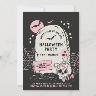 Griezelige gepersonaliseerde halloween uitnodiging