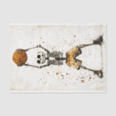 Griezelige geraamte-basketbalspeler AJ7 decoupage Tissuepapier (Voorkant)