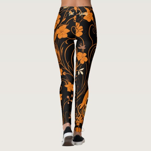 Griezelige geraamtes Halloween Leggings (Achterkant)