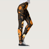 Griezelige geraamtes Halloween Leggings (Rechts)